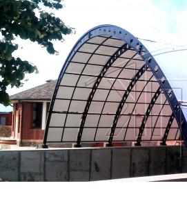 Монтаж поликарбоната - вариант 3