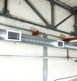 Монтаж приточной системы вентиляции - модель 1