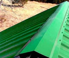 Монтаж профлиста на кровлю - модель 1