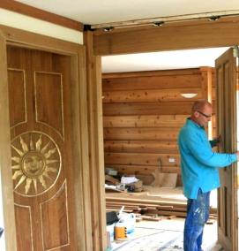 Монтаж раздвижных дверей - вариант 2