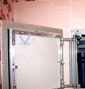 Монтаж ревизионного люка под плитку - тип 4