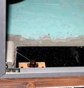 Монтаж ревизионного люка под плитку - тип 3