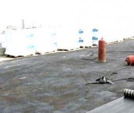 Монтаж рубероида на крышу - тип 1