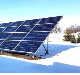 Монтаж солнечных батарей - модель 3