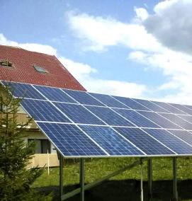 Монтаж солнечных панелей - вариант 1