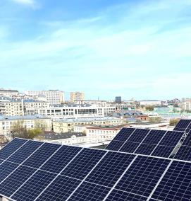 Монтаж солнечных панелей на крыше - тип 4