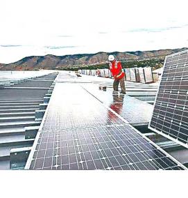 Монтаж солнечных панелей - вариант 2