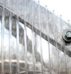 Монтаж сотового поликарбоната на каркас - вариант 4