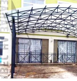 Монтаж сотового поликарбоната на каркас - вариант 2