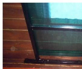 Монтаж сотового поликарбоната на металлический каркас - тип 2