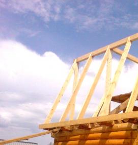 Монтаж стропильной крыши - модель 1