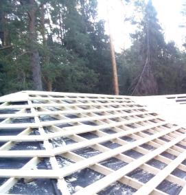 Монтаж стропильной крыши - модель 4