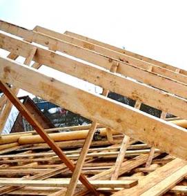 Монтаж стропильной крыши - модель 3