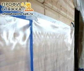 Монтаж стяжки пола - вариант 1