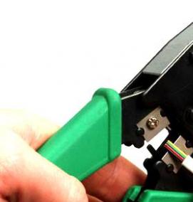 Монтаж телефонного кабеля - тип 3