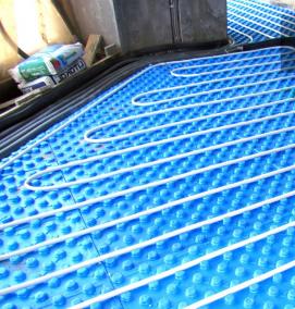 Монтаж теплого пола - тип 1