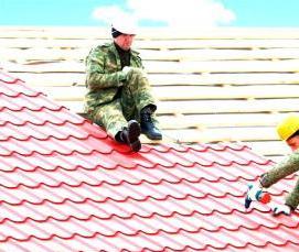 Монтаж теплой кровли из металлочерепицы - вариант 1