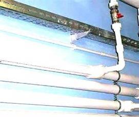 Монтаж труб отопления из полипропилена - тип 1