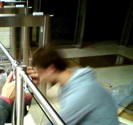 Монтаж турникета - тип 1