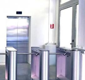 Монтаж турникета - тип 4