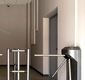 Монтаж турникета - тип 3