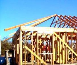 Монтаж вальмовой стропильной крыши - модель 3