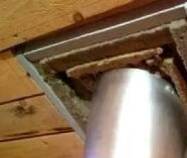 Монтаж вентиляции из сэндвич труб - тип 1