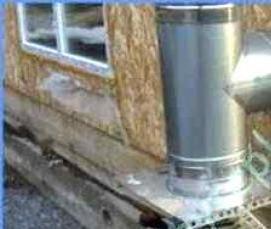 Монтаж вентиляции из сэндвич труб - тип 3