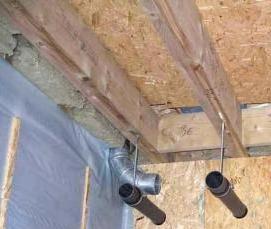 Монтаж вентиляции в каркасном доме - модель 3