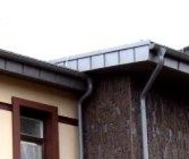 Монтаж водосточной системы кровли - вариант 1