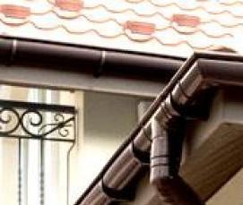 Монтаж водосточной системы крыши - модель 2