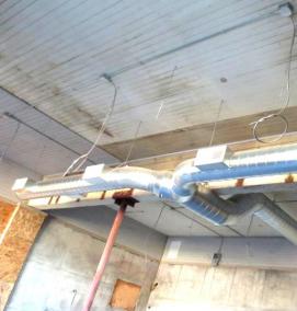 Монтаж воздуховодов пвх - модель 1