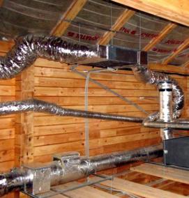 Монтаж воздуховодов пвх - модель 4