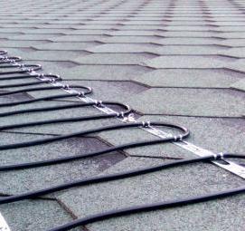 Монтажная лента для крепления греющего кабеля - вариант 1