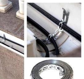 Монтажная лента для крепления греющего кабеля - вариант 4