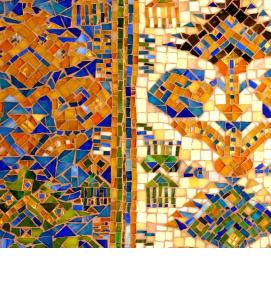 Мозаика зеленого цвета - модель 4