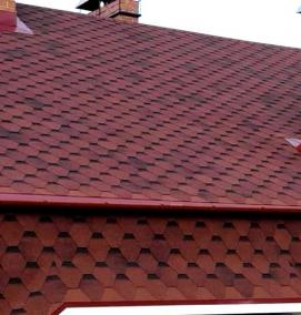 Мягкая кровля для фасада - модель 4