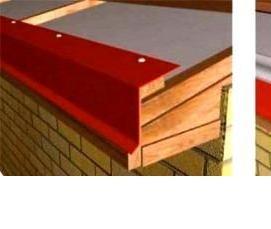 Мягкая кровля карнизная - вариант 1