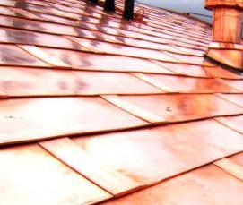 Мягкая кровля медь - модель 4