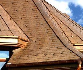 Мягкая кровля медь - модель 2