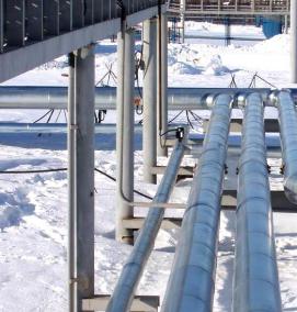 Надземная прокладка газопровода - вариант 1