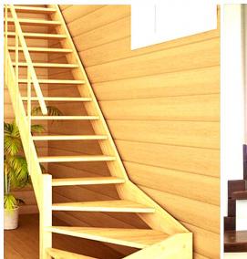 Накладная ступень для лестницы - модель 1