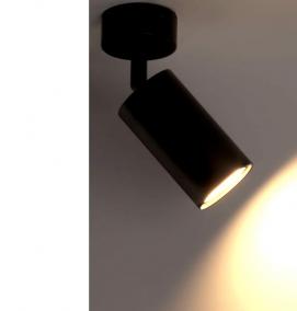 Накладной светильник черный цилиндр - вариант 4