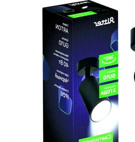 Накладной светильник черный цилиндр - вариант 3