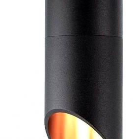 Накладной светильник черный цилиндр - вариант 2