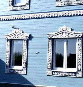 Наличники на окна из профнастила - тип 1