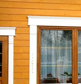 Наличники на окна из профнастила - тип 3