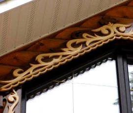 Наличники на окна клееный брус - вариант 2