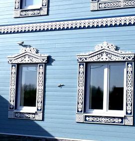 Наличники резные деревянные на двери - тип 4