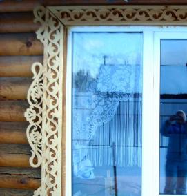 Наличники резные деревянные на двери - тип 3